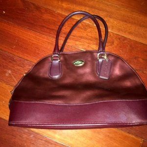 Coach Cherry Metallic Cora Dome Satchel